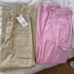 Zara Cargo pants x 2